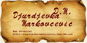 Đurđevka Markovčević vizit kartica